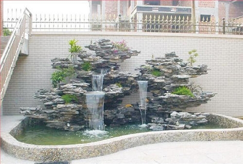  Plastic stone rockery pool